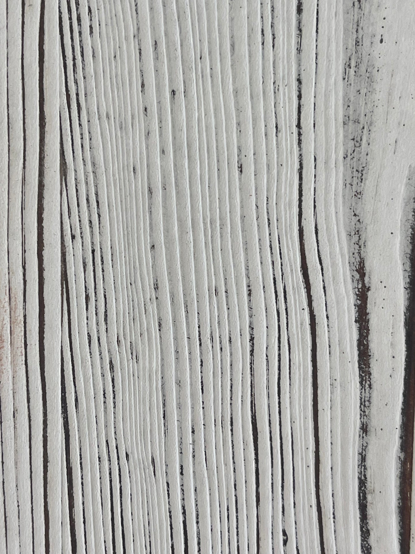 White-Wash Wooden Vase