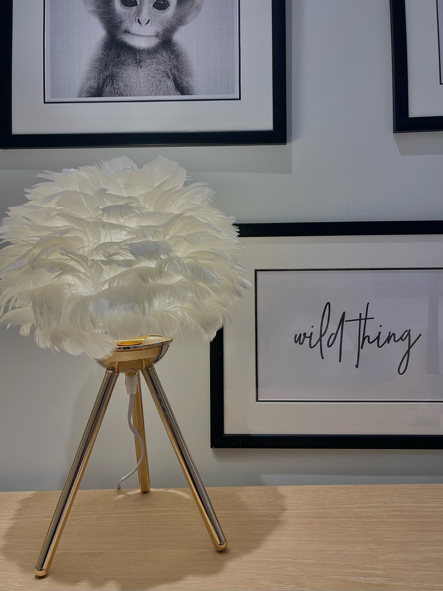 Feather Table Lamp